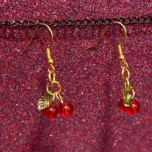 Cherry Gold Earrings